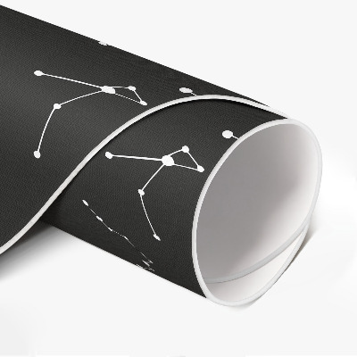 Tapis rond en vinyle Constellations, horoscope, zodiaque, cosmos
