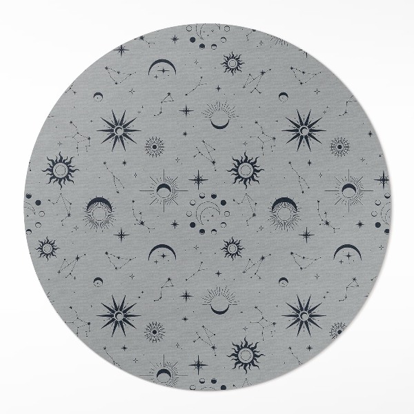 Tapis vinyle Lunes, soleils, étoiles, vintage