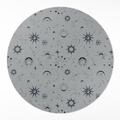 Tapis vinyle Lunes, soleils, étoiles, vintage