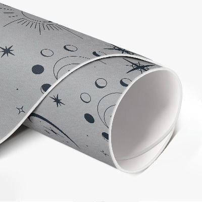 Tapis vinyle Lunes, soleils, étoiles, vintage