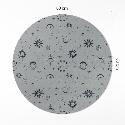 Tapis vinyle Lunes, soleils, étoiles, vintage