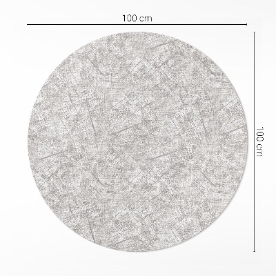Tapis rond en vinyle Tissu imitation motif abstrait