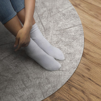 Tapis rond en vinyle Tissu imitation motif abstrait