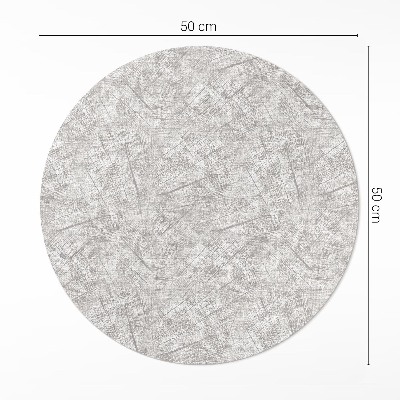 Tapis rond en vinyle Tissu imitation motif abstrait