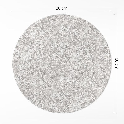 Tapis rond en vinyle Tissu imitation motif abstrait