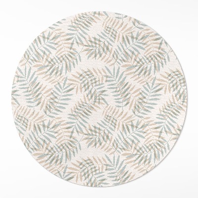 Tapis vinyle Motif bohème délicat de feuilles tropicales