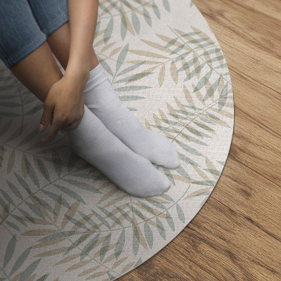 Tapis vinyle Motif bohème délicat de feuilles tropicales