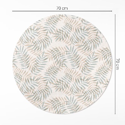 Tapis vinyle Motif bohème délicat de feuilles tropicales