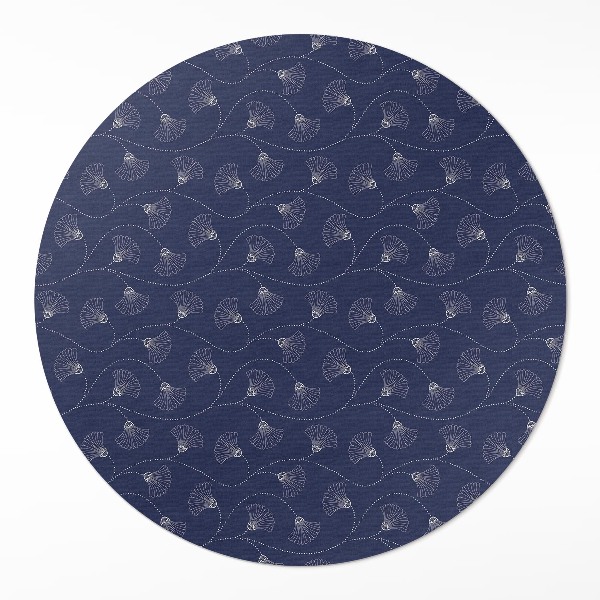 Tapis vinyle Feuilles de ginkgo dans un style bohème vintage