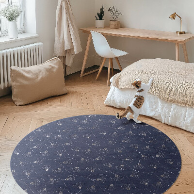 Tapis vinyle Feuilles de ginkgo dans un style bohème vintage