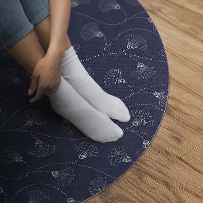 Tapis vinyle Feuilles de ginkgo dans un style bohème vintage