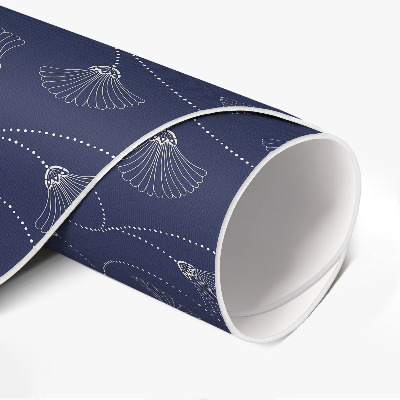 Tapis vinyle Feuilles de ginkgo dans un style bohème vintage