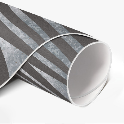 Tapis rond en vinyle Motif zébré à rayures irrégulières