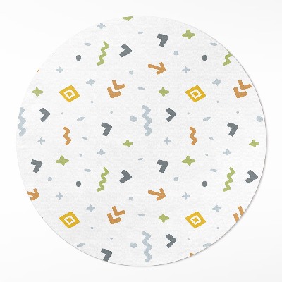 Tapis vinyle Icônes et formes pastel de style bohème