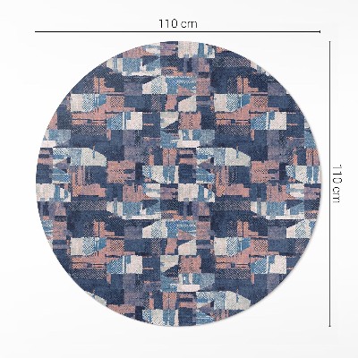 Tapis vinyle Mosaïque abstraite de style rétro vintage