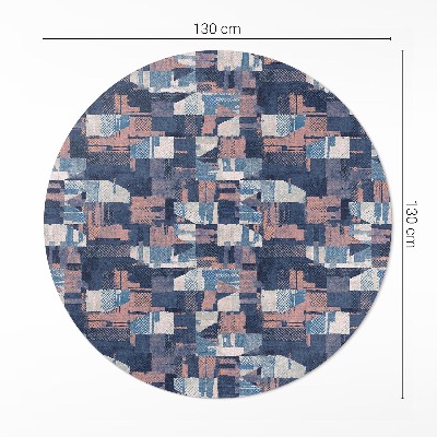 Tapis vinyle Mosaïque abstraite de style rétro vintage