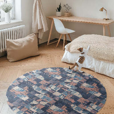 Tapis vinyle Mosaïque abstraite de style rétro vintage