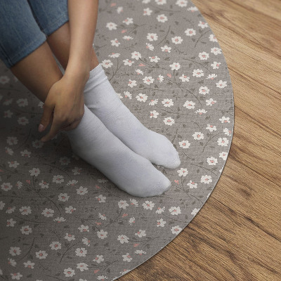 Tapis vinyle Motif bohème délicat de prairie de fleurs sauvages