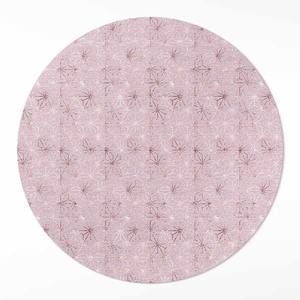 Tapis rond en vinyle Motif décoratif régulier