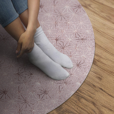 Tapis rond en vinyle Motif décoratif régulier