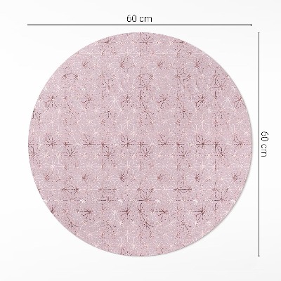 Tapis rond en vinyle Motif décoratif régulier