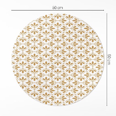 Tapis vinyle Feuilles décoratives, motif régulier