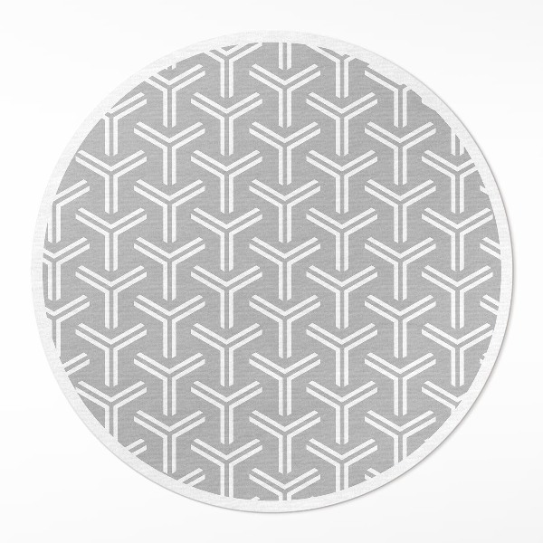 Tapis rond en vinyle Motif décoratif régulier