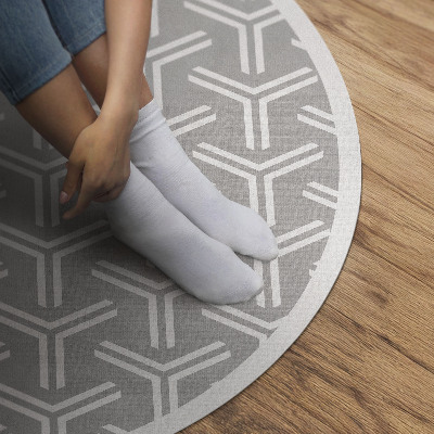 Tapis rond en vinyle Motif décoratif régulier