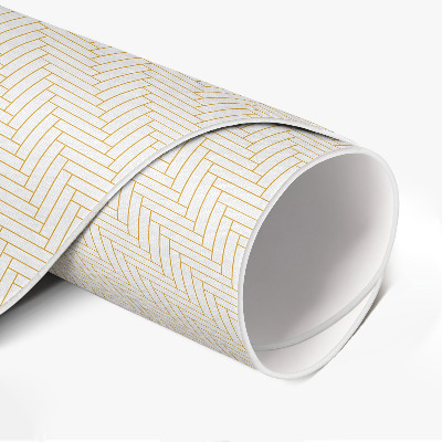 Tapis vinyle Parquet fin à chevrons minimaliste