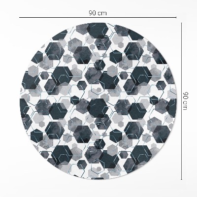 Tapis vinyle Aquarelle et exagérations linéaires