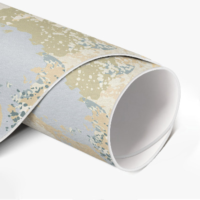 Tapis rond en vinyle Taches peintes abstraites et délicates