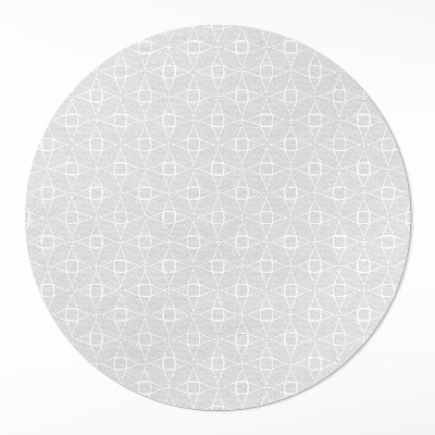 Tapis rond en vinyle Décoration minimaliste à motifs linéaires