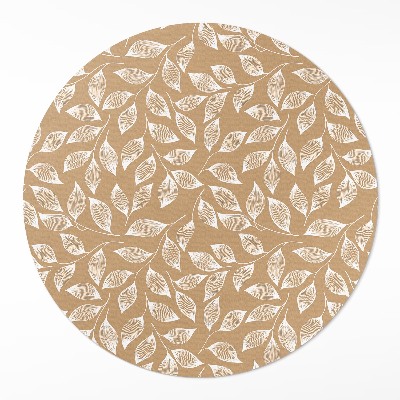Tapis vinyle Brindilles linéaires bohèmes avec feuilles