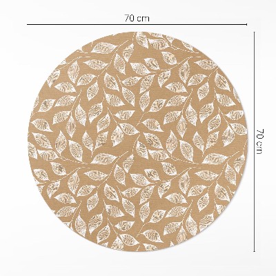 Tapis vinyle Brindilles linéaires bohèmes avec feuilles