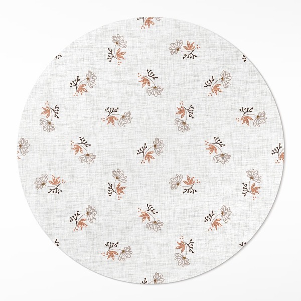 Tapis vinyle Petites fleurs sur tissu bohème