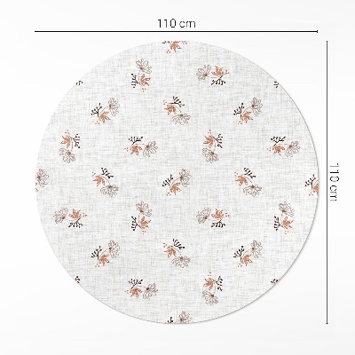 Tapis vinyle Petites fleurs sur tissu bohème