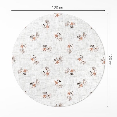 Tapis vinyle Petites fleurs sur tissu bohème