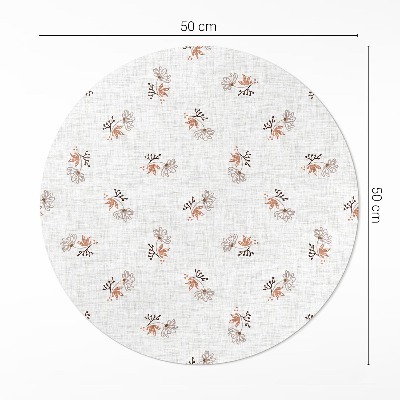 Tapis vinyle Petites fleurs sur tissu bohème