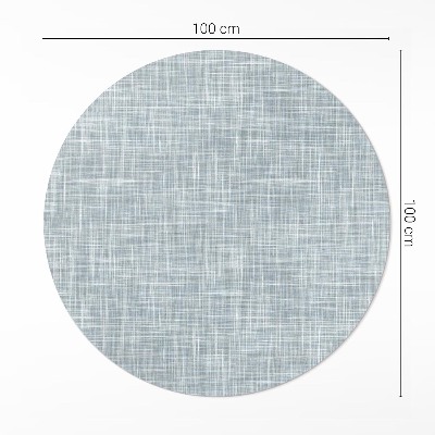 Tapis rond en vinyle Texture abstraite du tissu en lin