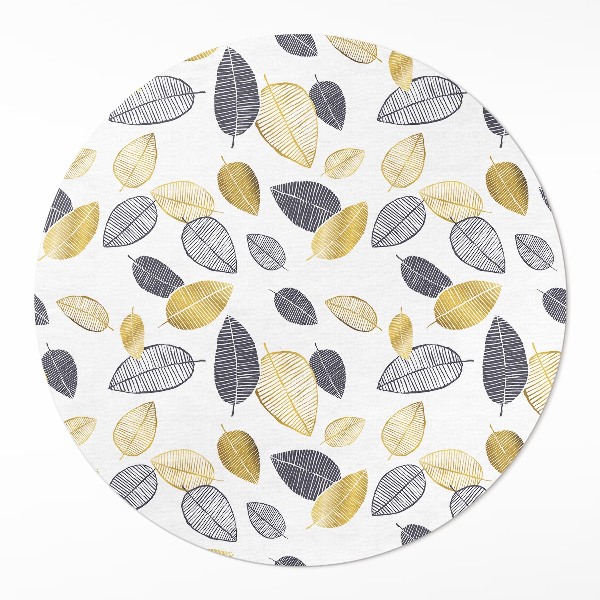Tapis vinyle Motif nature tendance avec des feuilles claires et foncées