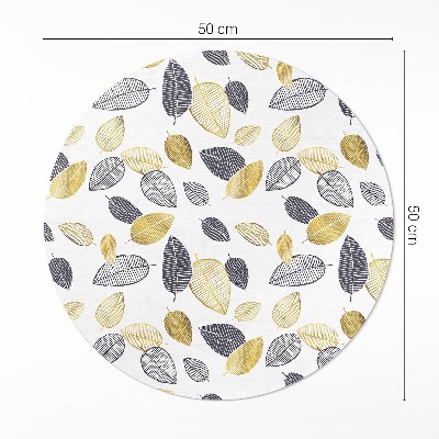 Tapis vinyle Motif nature tendance avec des feuilles claires et foncées