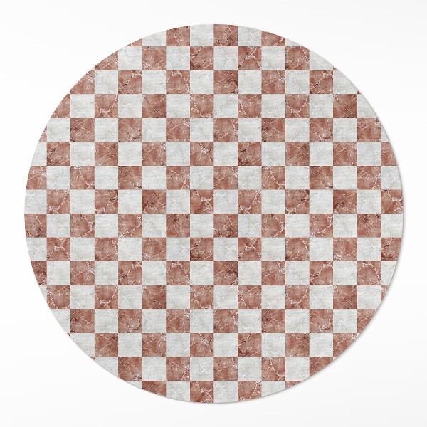Tapis vinyle Mosaïque de pierre en damier de marbre