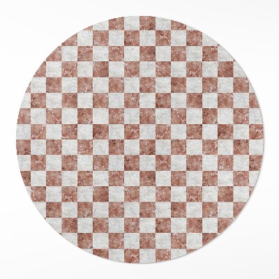 Tapis vinyle Mosaïque de pierre en damier de marbre