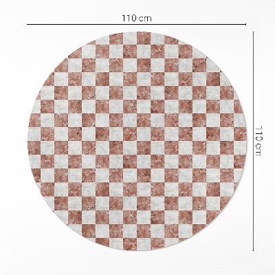 Tapis vinyle Mosaïque de pierre en damier de marbre
