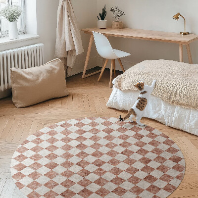 Tapis vinyle Mosaïque de pierre en damier de marbre