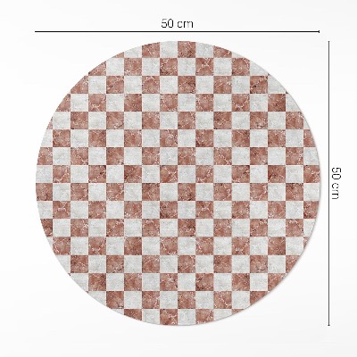 Tapis vinyle Mosaïque de pierre en damier de marbre