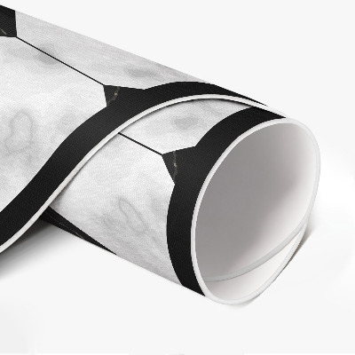 Tapis rond en vinyle Design de carrelage marbré à la mode