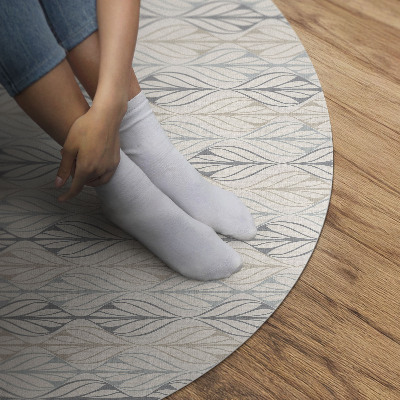 Tapis vinyle Motif bohème oriental à feuilles régulières