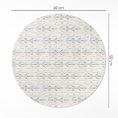 Tapis vinyle Motif bohème oriental à feuilles régulières