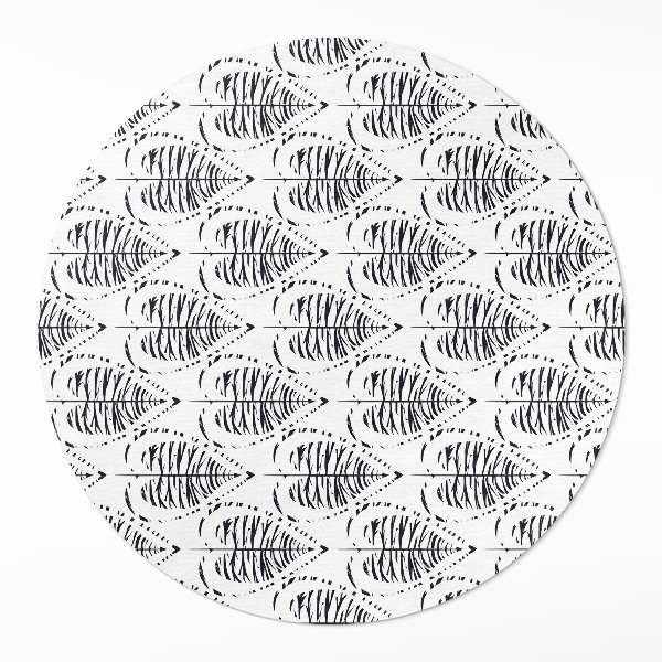 Tapis vinyle Motif régulier de feuilles bohèmes